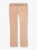 Sandfarbene Leinenhose für Kind Junge CIBLOAGE / 22E3PGJ1PAN812