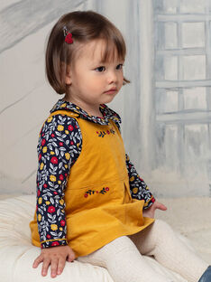 Baby Mädchen Safran gelbes Kleid BAESTELLE / 21H1BF51CHS109