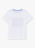 T-Shirt in Weiß und Blau mit kurzen Ärmeln LABAGE / 24H3PGI3TMC000