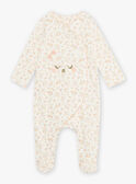Baby Mädchen rosa Strampler mit Blumendruck CEDANAE / 22E5BF43GRE001