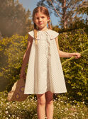 Kleid in Ecru mit Blumenprint LAROBETTE / 24H2PFI2ROB001