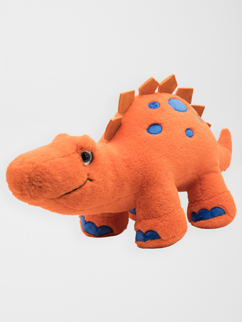 Dinosaure stegosaurus orange et bleu 60 cm  dino orange / 20J7GG31PE3400