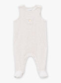 Set mit Strampler und Jacke in Beige und Ecru aus Nicki LOHENN / 24H0NG21ENSA011