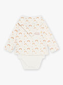 Baby Junge Himmel bedruckt Bodysuit und Schal CAARLO / 22E1BG71BOD001