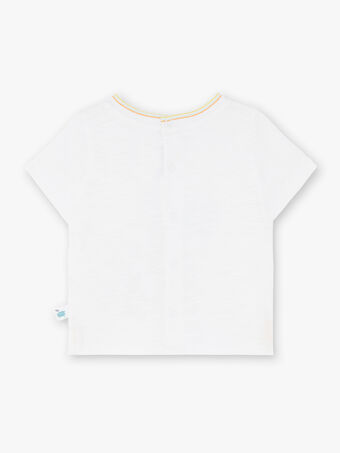 Tee-shirt blanc manches courtes ZAISMAEL / 21E1BGI1TMC001