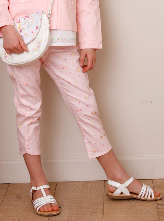 Hose für besondere Anlässe mit Blumenprint für Mädchen TYPOETTE / 20E2PFJ1PCO321