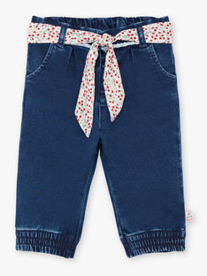 Baby Girl's bedruckte Jeans und Gürtel BAANGELE / 21H1BF11PANP270
