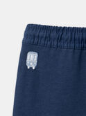 Marineblaue Komforthose mit Taschen mit Cargo-Effekt LADAMIEN / 24H1BGJ1PANC230