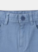 Schmale Cargohose, blau gefrostet LESLIMAGE / 24H3PGJ1PANC206