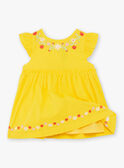 Gelbes Kleid und Blümchen für Baby-Mädchen TYGLORIA / 20E1BFZ2ROB102