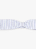 Blau-weiß gestreiftes Stirnband aus silbernem Lurex für Baby Mädchen CYAVA / 22E4BF11BAN326