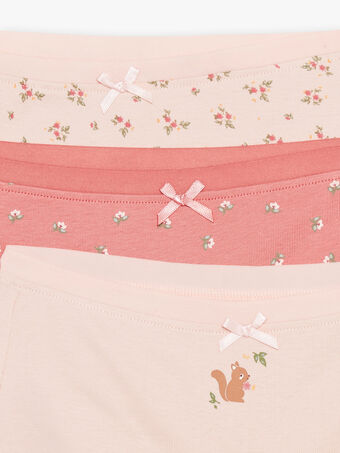 Set mit 3 rosa Shorts aus Bio-Baumwolle DOURIBETTE / 22H5PF41SHY307
