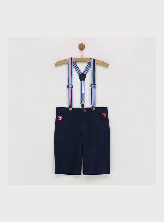 Marineblaue Bermuda Shorts RYZOUFAGE / 19E3PGT1BER070