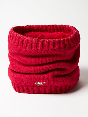 Snood en tricot rouge VUHAETTE / 20H4PFI2SNO304