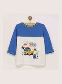 Weiß-blaues langärmeliges T-Shirt RATOAGE / 19E3PG61TML001