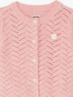 Baby Girl's Pink Mesh Vest BAINES / 21H1BFJ2CARD314