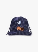 Marineblauer Rucksack mit weißen Tupfen FRYSAKETTE / 23E4PFL1BES070