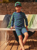 Sweatshirt in Blau und Grün mit Palmenprint LACHEMAGE / 24H3PGI1SWE703