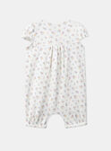 Kurzer Overall in Rippstruktur, mit floralem Print KEGRACE / 24E5BF63GRE001