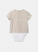 Kariertes Body-T-Shirt KAJULIEN / 24E1BGD2BOD809