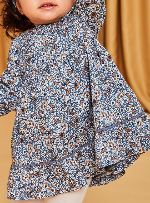 Kleid mit Blumenmuster aus Twill DARENATA / 22H1BFY2ROBC206