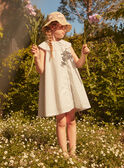 Kleid in Ecru mit Blumenprint LAROBETTE / 24H2PFI2ROB001