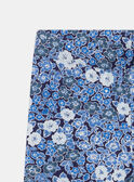 Blaue und weiße Leggings aus Jersey mit Blumenmuster LELEGETTE / 24H2PFJ2LG070