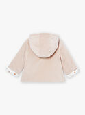 Nickijacke zur Geburt mit Kapuze in Beige LOAC / 24H0CM11VES007