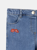 Jeans mit bestickten Blumen KEJINETTE / 24E2PF41JEAP269