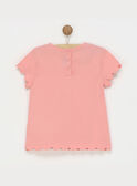 Rosa kurzärmeliges T-Shirt ROLALETTE / 19E2PFD2TMC404