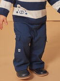 Marineblaue Komforthose mit Taschen mit Cargo-Effekt LADAMIEN / 24H1BGJ1PANC230