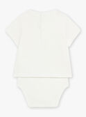Baby Junge ecrufarbenes Tier- und Dschungel-T-Shirt CAKILLIAN / 22E1BG91BOD001