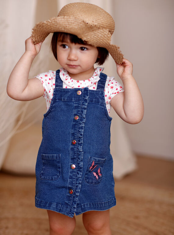 Jeans-Kleid für Mädchen ZAFLORIANE / 21E1BFB1CHSP269