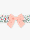 Baby Mädchen rosa Schleifenstirnband mit Blumendruck CALUNE / 22E4BFJ1BAN632