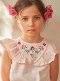 Besticktes rosa T-Shirt KLETETTE / 24E2PFO2TMCD319