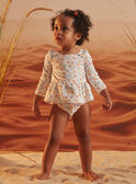 Badeshirt in Ecru mit Blumenprint KITIANA / 24E4BFG1TUV001