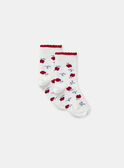 3er-Pack Socken gestreift, gemustert oder einfarbig, Baby Mädchen NAGERTRUDE / 25H4BFP1LC3001