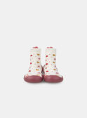 Ecrufarbene Babyschuhe in Söckchenform mit Herz, Baby, Mädchen NEBRUNE / 25F10BF31D08001
