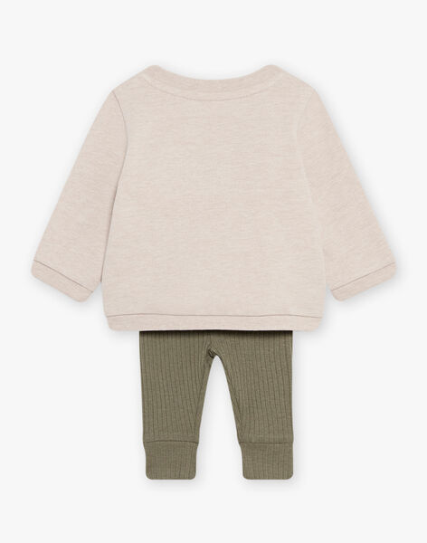 Set aus Sweatshirt und leggings für Baby-Jungen DOMITIEN / 22H0CGH3ENSA011