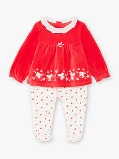 Erdbeer-Schlafanzug und Maus Kind Mädchen ZECLARA / 21E5BF11PYJ050