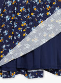 Marineblaues Kleid mit Blumendruck GIRAFETTE / 23H2PF91ROB070