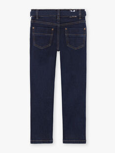 Baby Boy dunkelblaue Jeans mit Gürtel BIDISAGE / 21H3PGJ1JEAP270