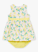 Set mit Wendekleid und Bloomer in Gelb und Lila LAALYSE / 24H1BFI1ROB116