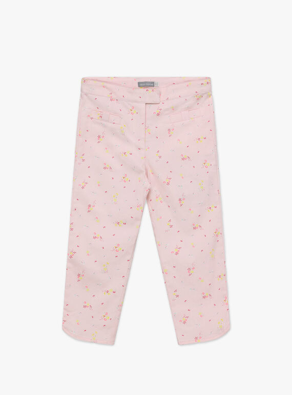 Hose für besondere Anlässe mit Blumenprint für Mädchen TYPOETTE / 20E2PFJ1PCO321