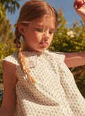 Kleid in Ecru mit Blumenprint LAROBETTE / 24H2PFI2ROB001