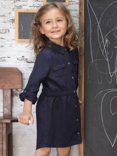 Kind Mädchen Tinte blau Safari Kleid BRORECETTE1 / 21H2PFB6ROBC214