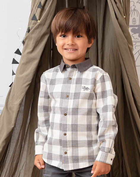 Chemise A Carreaux Bicolore Enfant Garcon Chemise Enfant Sergentmajor