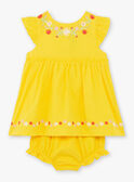 Gelbes Kleid und Blümchen für Baby-Mädchen TYGLORIA / 20E1BFZ2ROB102