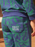 Shorts in Blau und Grün mit Palmenprint LACOAGE / 24H3PGI2BER703