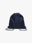 Blau-weiß gestreifter Rucksack FRYSACAGE / 23E4PGL1BES070